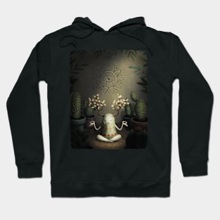 Surreal cactus garden Hoodie